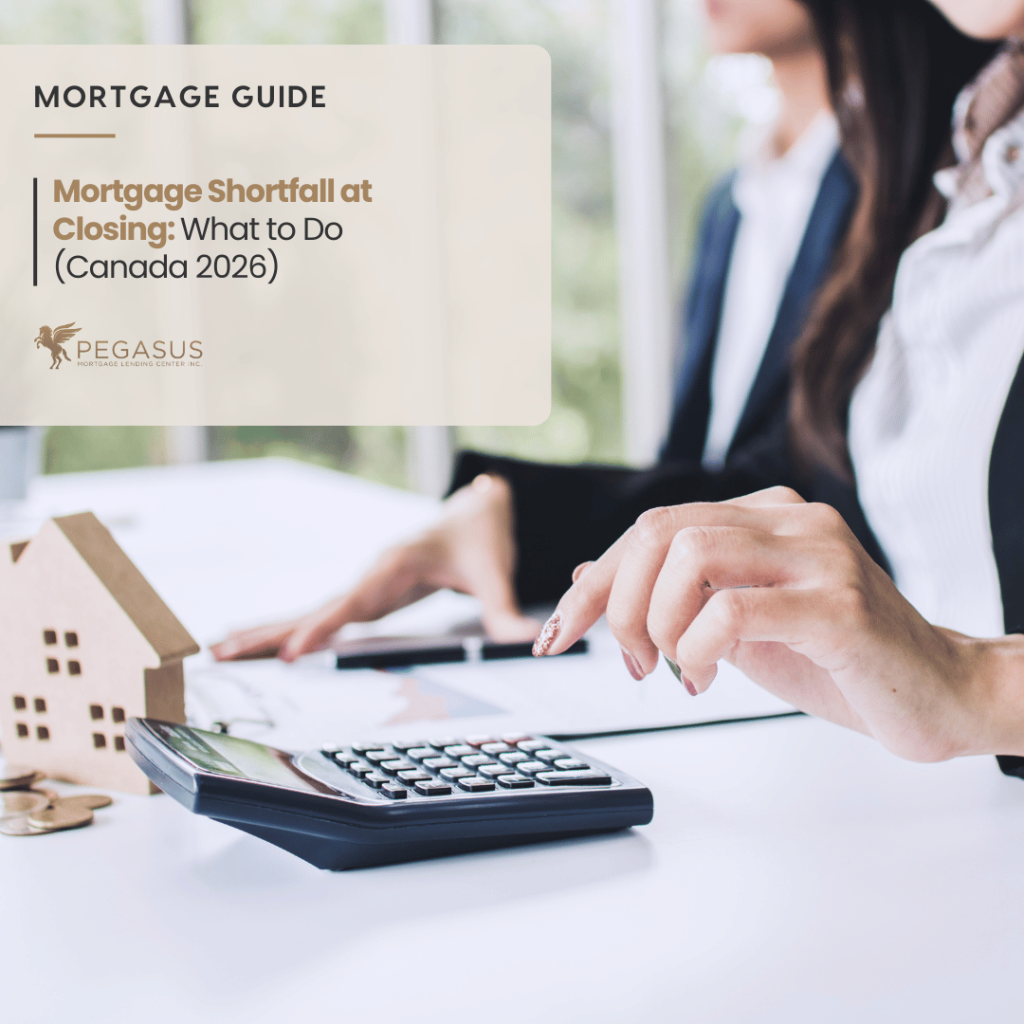 mortgage shortfall at closing