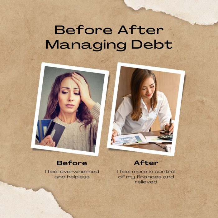 Neutral Minimalist Managing Debt Before After Instagram Post Neutral Minimalist Managing Debt Before After Instagram Post